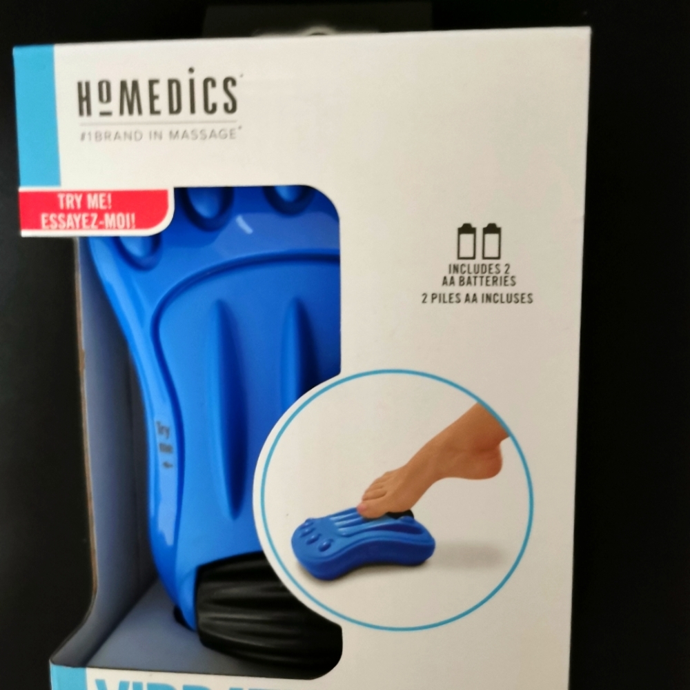 2 qty NIB Homedics foot vibration massage